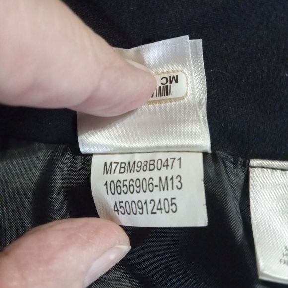 Y2K Bratz Mini Skirt Straight Preppy W 14 Black Brown Lined Full Front Zipper - Picture 6 of 12